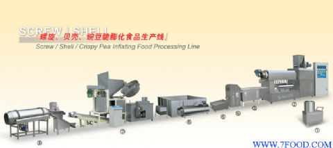 豌豆脆膨化食品生产线(SX2000-80)_食品机械设备产品信息_中国食品科技网